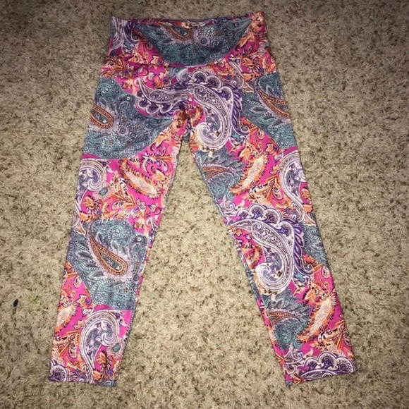 Free People Movement Crop Paisley Leggings XS - Picture 4 of 7